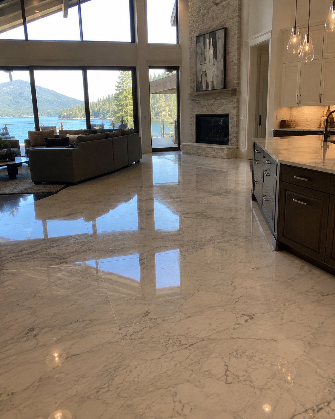 Stone and tile restoration in Coeur d'Alene, Idaho
