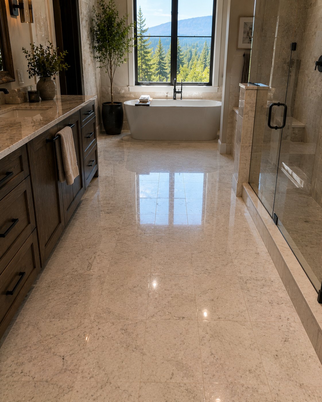 Stone and tile restoration in Cougar Gulch, Idaho