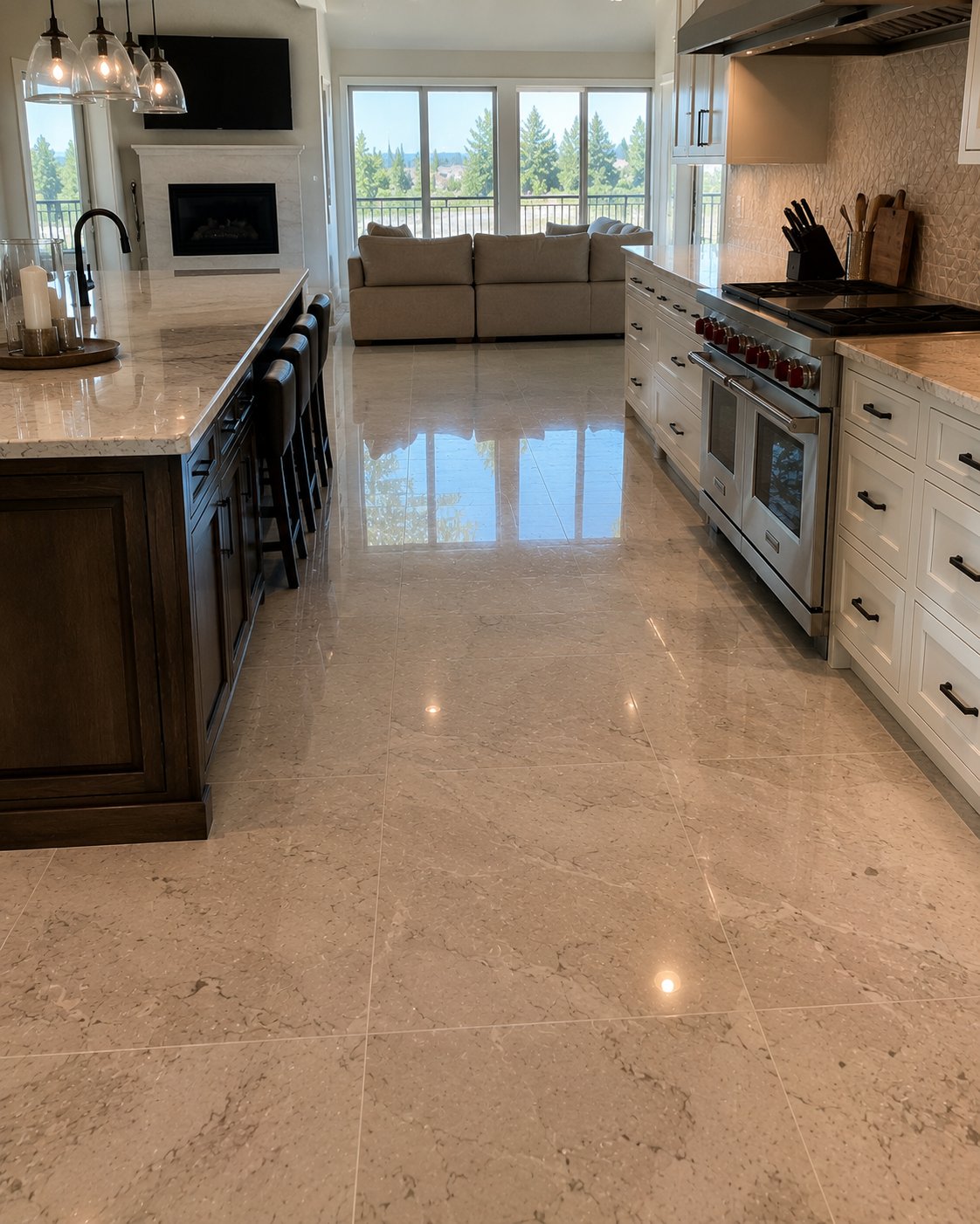 Stone and tile restoration in Dalton Gardens, Idaho