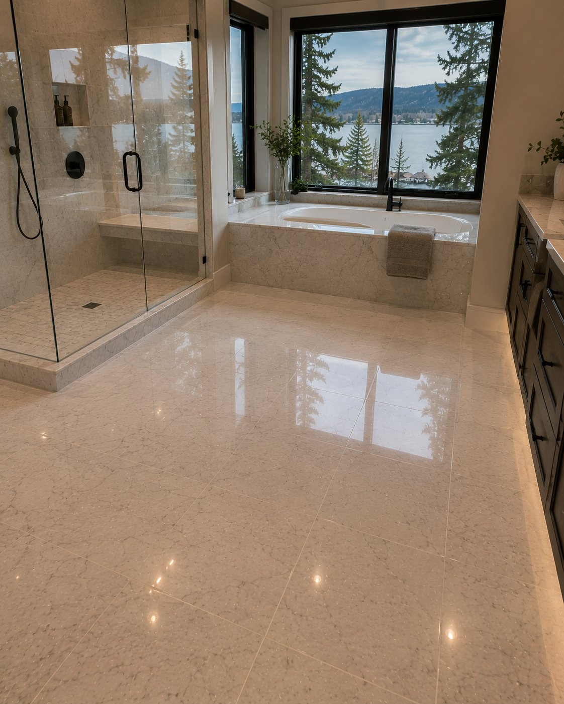 Stone and tile restoration in Sandpoint, Idaho